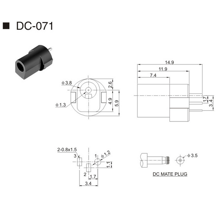 DC插座大電流